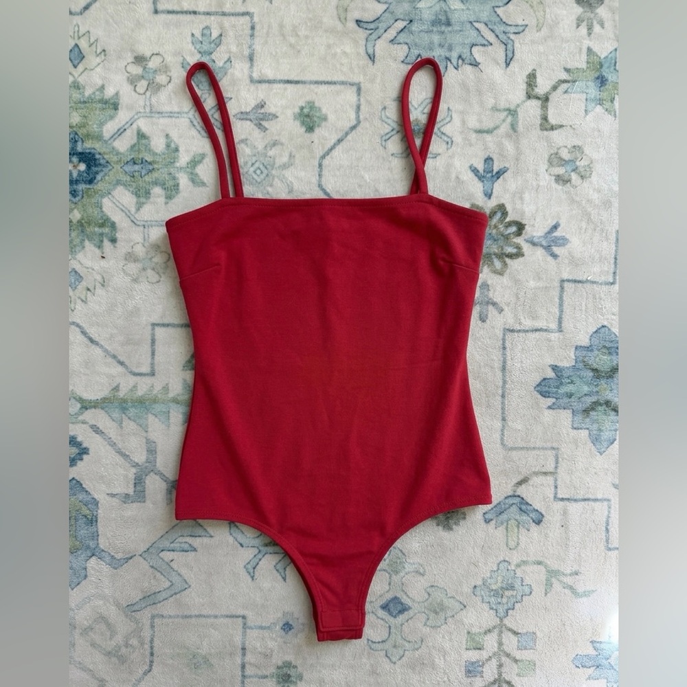 Free People Red Bodysuit Size XS